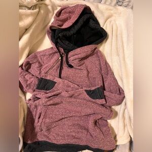 Double hooded sweatshirt